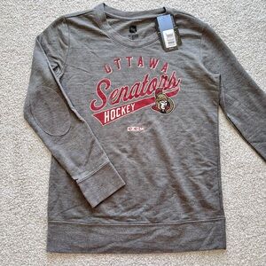 ADIDAS NHL Licensed Ottawa Senators Hockey Long Sleeve Top